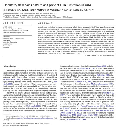 Elderberry Flavonoids